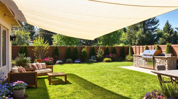 Enhance your outdoor space using sunny garden market shade sails